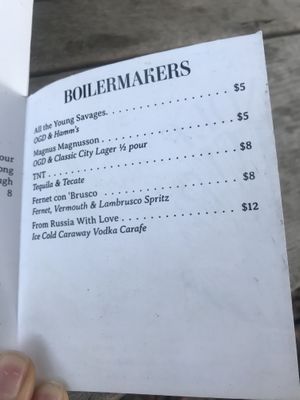 Cocktails at Sea Wolf Tybee in Tybee Island