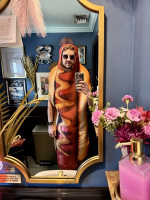 there’s a surprise in the restroom.  at Sea Wolf Tybee in Tybee Island