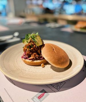 BBQ Pulled Jackfruit Roll at Erpingham House in Edinburgh