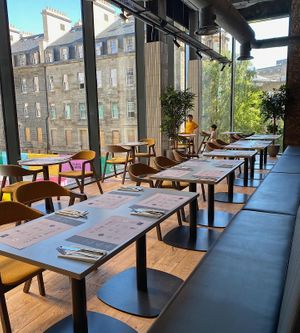 Seating at Erpingham House in Edinburgh