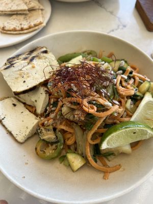 Glow bowl (sweet potato noodles)  at Flower Child in Denver