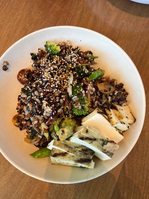 Forbidden rice bowl  at Flower Child in Denver