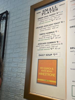 Menu 1  at Flower Child in Denver