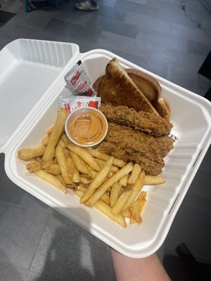 Chicken tender meal - pretty good   at Project Pollo - Crownhill in San Antonio