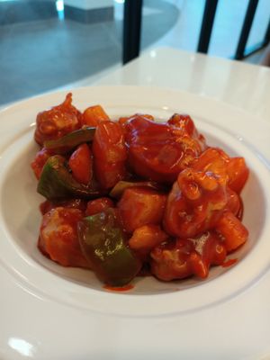 Sweet and sour pork at Woka Woka in Sunnybank