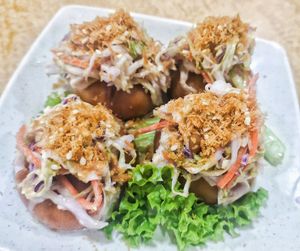 Salad bun at Tian En Vegetarian  in Johor Bahru