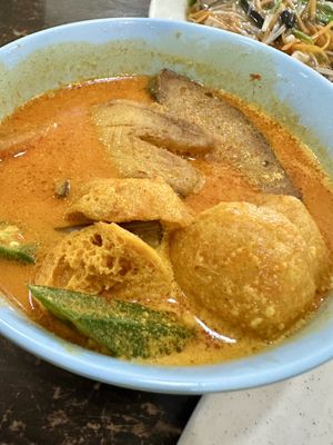 Curry fish rice    at Tian En Vegetarian  in Johor Bahru