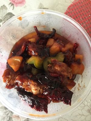 Kung Bao chicken  at Tian En Vegetarian  in Johor Bahru