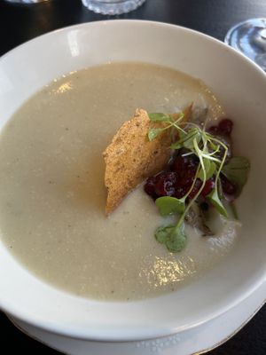 Celeriac soup  at Roka in Rovaniemi
