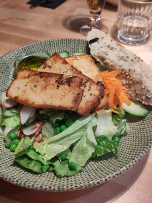 Salad with tofu at Roka in Rovaniemi