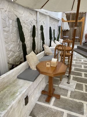 Outside seating area  at iVegan Supershop Da Nang - Healthy Plant Based Cafe in Da Nang