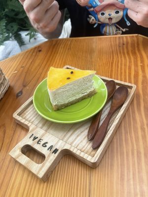 Passionfruit cheesecake   at iVegan Supershop Da Nang - Healthy Plant Based Cafe in Da Nang