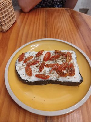 Cream cheese toast at iVegan Supershop Da Nang - Healthy Plant Based Cafe in Da Nang