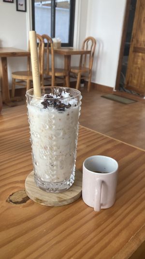 Coconut coffee  at iVegan Supershop Da Nang - Healthy Plant Based Cafe in Da Nang