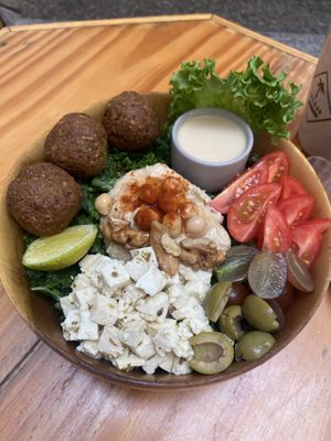 Falafel bowl  #Veganuary at iVegan Supershop Da Nang - Healthy Plant Based Cafe in Da Nang
