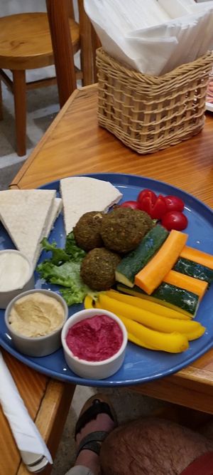 Falafel platter  #Veganuary at iVegan Supershop Da Nang - Healthy Plant Based Cafe in Da Nang