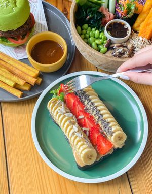 The champion sourdough toast at iVegan Supershop Da Nang - Healthy Plant Based Cafe in Da Nang