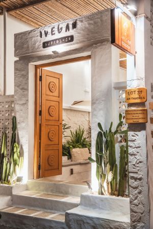 The entrance at iVegan Supershop Da Nang - Healthy Plant Based Cafe in Da Nang