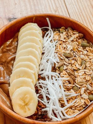wake up smoothie bowl (cacao bowl) at iVegan Supershop Da Nang - Healthy Plant Based Cafe in Da Nang