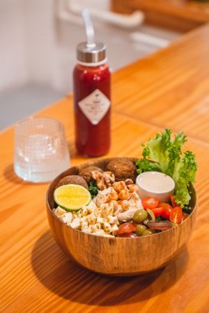 falafel bowl at iVegan Supershop Da Nang - Healthy Plant Based Cafe in Da Nang