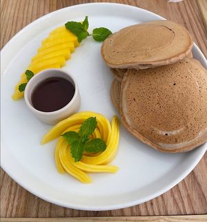 Protein pancake at iVegan Supershop Da Nang - Healthy Plant Based Cafe in Da Nang