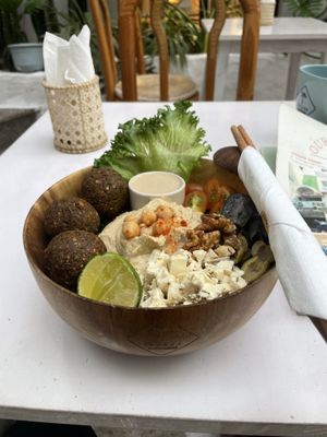 Falafel salad bowl  at iVegan Supershop Da Nang - Healthy Plant Based Cafe in Da Nang