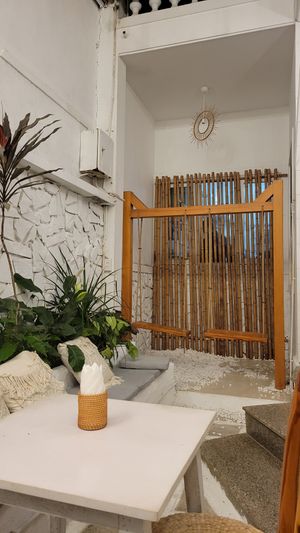 cute swing at iVegan Supershop Da Nang - Healthy Plant Based Cafe in Da Nang