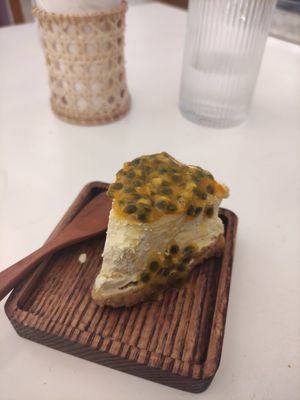 Passion fruit cake at iVegan Supershop Da Nang - Healthy Plant Based Cafe in Da Nang