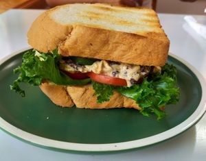 Vegan Tuna Sandwich is a bomb at iVegan Supershop Da Nang - Healthy Plant Based Cafe in Da Nang