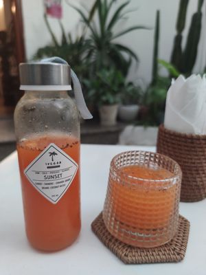 Sunset juice at iVegan Supershop Da Nang - Healthy Plant Based Cafe in Da Nang