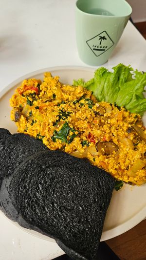 Scrambled Tofu Sandwich at iVegan Supershop Da Nang - Healthy Plant Based Cafe in Da Nang