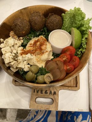 Felafels bowl  at iVegan Supershop Da Nang - Healthy Plant Based Cafe in Da Nang