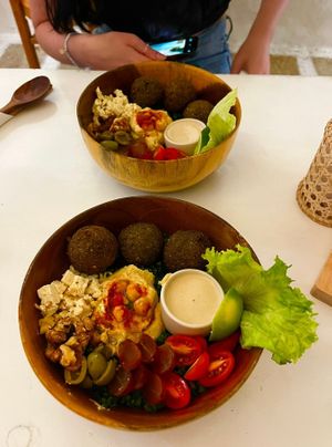 falafel bowl at iVegan Supershop Da Nang - Healthy Plant Based Cafe in Da Nang