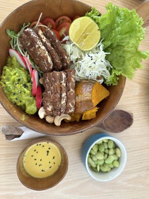 Tempe tasted great! I added the edamame for a bit more proteinn  at iVegan Supershop Da Nang - Healthy Plant Based Cafe in Da Nang