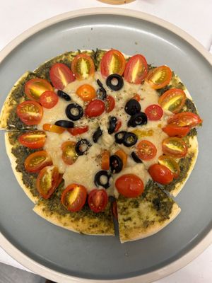 Pizza without cheese. 
Nice place and good service.  at iVegan Supershop Da Nang - Healthy Plant Based Cafe in Da Nang