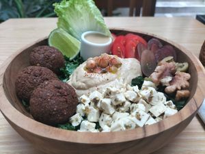 falafel bowl at iVegan Supershop Da Nang - Healthy Plant Based Cafe in Da Nang