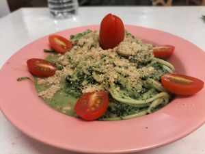 spaghetti zucchine at iVegan Supershop Da Nang - Healthy Plant Based Cafe in Da Nang