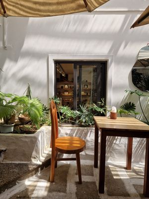 View on their shop where they sell authentic goods and crystals at iVegan Supershop Da Nang - Healthy Plant Based Cafe in Da Nang