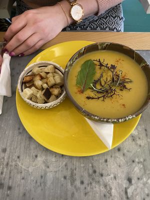 Leek soup at Local in Sibiu