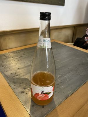 Apple and pear juice at Local in Sibiu