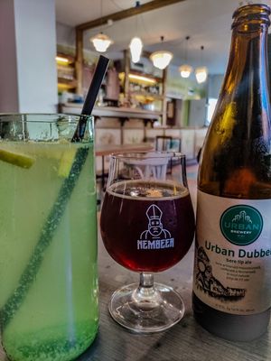 Homemade lemonade and artisanal beer at Local in Sibiu