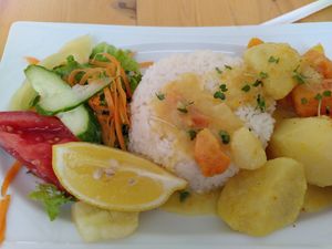 Veg curry at Local in Sibiu