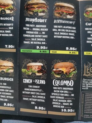 Burger menue  at Wittkoop in Meersburg