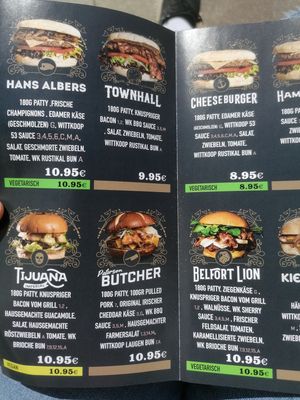 Burger menue  at Wittkoop in Meersburg