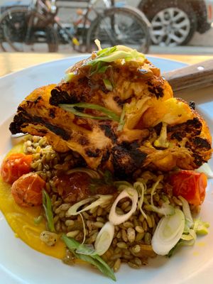 Vegan roasted cauliflower  at Hopleaf in Chicago