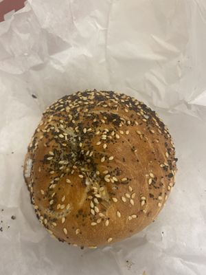 Everything bagel  at Rubinstein Bagels in Seattle