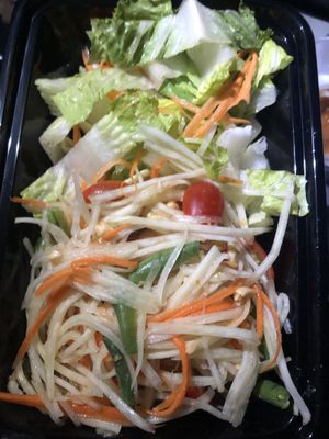 Papaya salad   at Thai Silk in Orlando