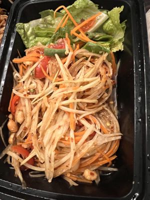 Papaya salad   at Thai Silk in Orlando