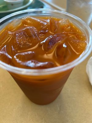 Thai tea with Almond Milk at Thai Silk in Orlando