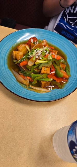 Sweet and sour tofu (gluten free) at Thai Silk in Orlando